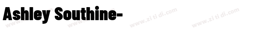Ashley Southine字体转换